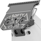 TPOB Play Barber Hair Clippers for Men 7500 RPM with Rubber Grips (White 3 Set)
