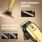Hair Clippers for Men, Beard Trimmer and Electric Shaver Set, Professional Rechargeable Cordless Barber Hair Cutting Tools Grooming Kit