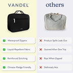VANDEL Waterproof Hanging Toiletry Bag for Travelling, Hanging Makeup Bag, Cosmetic Travel Bags for Women Travel Toiletry Bags, Makeup Case Toiletries Organizer Hygiene Bathroom Shower Caddy