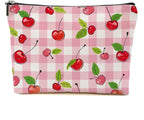 Secret Santa Gifts Cherry Makeup Bag Coquette Aesthetic Cosmetic Bag Cherry Gifts for Women Girls Friend Daughter Cherry Themed Gifts Travel Organizer Zipper Pouch Graduation Birthday Friendship Gifts