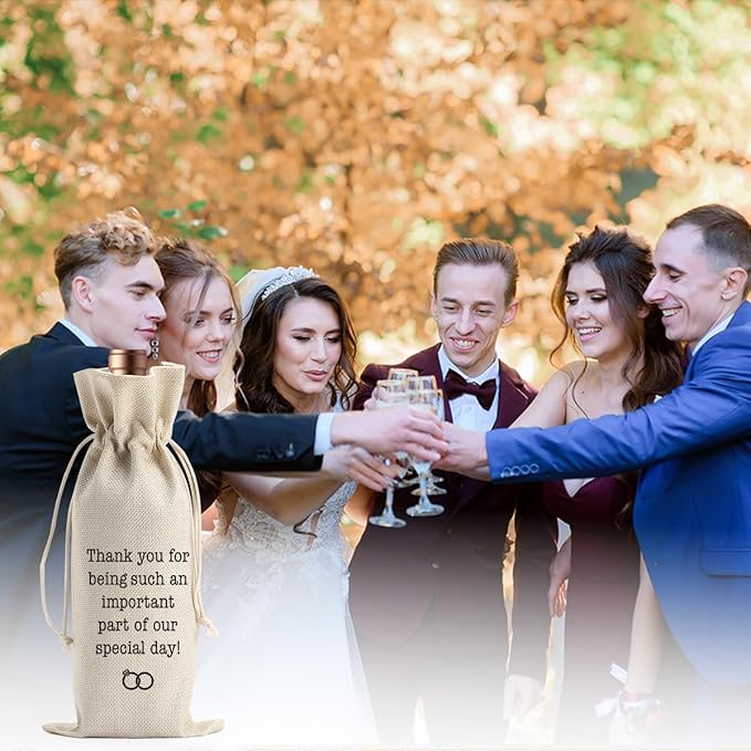 Wedding Officiant Wine Gift Bag Officiant Groomsmen Bridesmaid Proposal Gift Wedding Registry Guest Gifts Pairs Well with Wedding Planning Wine Bags