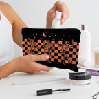 Gothic Skeleton Makeup Pouch - Halloween & Dark Academia Witchy Accessory, Cool Horror Gift for Women