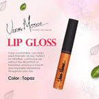 Vera Moore Lip Gloss, Moisturizing Lip Color with Shimmer for Long Lasting Shine, Lightweight Lip Stain, Girls Non-Sticky Lip Gloss with Aloe Vera, W/Vitamin C, E (Topaz, One Size)