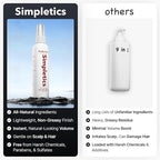 Simpletics Himalayan Sea Salt Hair Spray (Sandalwood Scent) – Natural 5-Ingredient Formula for Beach Waves & Volume – Light Hold, Non-Greasy, Paraben & Sulfate Free – Unisex 8 fl oz