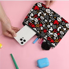 Cartoon Mouse Makeup Bag Cosmetic Bag Zipper Pouch Funny Cute Mouse Themed Gifts Animal Lover Gifts Friendship International Nurses Day Birthday Gift for Women Girl Sister Girlfriend