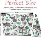 2 PCs Koala Gifts, Cute Koalas Makeup Bag, Koala Stuff Cosmetic Bag Travel Pouch, Animal Lovers Gifts for Women Girls Daughter Best Friend Sisters Niece Friendship Graduation Birthday