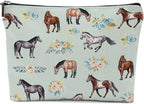 Horse Gifts Makeup Bag Cosmetic Bag Travel Pouch, Animal Lovers Gifts for Horse Lovers Women Girls Daughter Sisters Coworker Best Friend Friendship Graduation Birthday