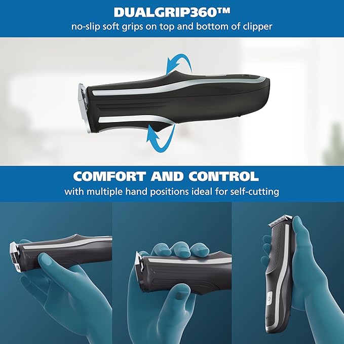 Wahl Clipper Self-Haircut Pro Lithium Ion Cordless Hair Clippers, Easy to Use Self Haircutting Kit Designed for DIY Haircuts – Model 3026122