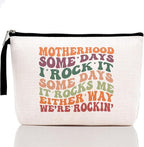 Makeup Bag Mom Gifts for Mom Funny Humorous Mama Gifts Mother Gifts for Women Female Momma Mommy Mom Mummy Coworkers Zipper Pouch Bag Travel Bag for Appreciation Mothers Day Birthday Cosmetic Bag