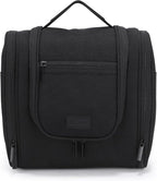 Hanging Toiletry Bag with Hook, Travel Cosmetic Makeup Bag Organizer for Accessories, Shampoo, Shaving Bag for Toiletries Accessories,Travel Essentials Kit (Black)