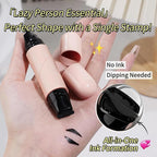 Foldable Eyeliner Stamp,Winged Eyeliner Stamp,Gel Eye liner Pencil Set for Perfect Wings,Smudge Proof & Waterpoof Eye Liner,Easy Eye Stencil Makeup Tool (2PCS-Black)