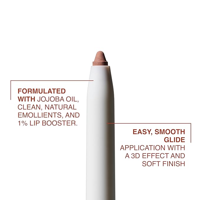 Freck Beauty MAKEOUT CLUB Nude Muse Lip Liner, Non Drying, Smooth Highly Pigmented Retractable Liner, Infused with Jojoba and Hyaluronic Acid | SHADE 05 (Cool Taupe Brown)