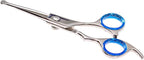 Laazar Pro dog grooming scissors, Straight Pet grooming shears, with Safety Round Tip, Ball Point for easy and safe use. | Premium Sharp Long Lasting Professional Hair Trimming Scissors (5.5 Inches)