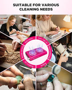 Nail Dust Collector, ECOSI 1600PA Professional Nail Dust Collector, 10-speed Adjustable Suction Nail Fan Dust Collector with Filter Papers (30 Pcs) for Manicure, Salon Nail Tech & Home