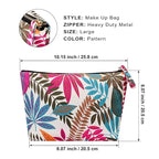Travel Makeup Bags Cosmetic Case Toiletry Bag for Women, Maple Magenta