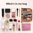 MOLAIGIN Funny Cat Paw Cosmetic Bag For Women, Travel Makeup Bag, Toiletry Zipper Bag, Large Capacity Aesthetic Cases