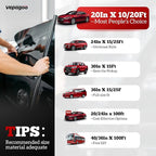 Vepagoo 2025 Nano-Ceramic Eco 15% VLT Car Window Tint (20" x20FT) |Fade-Proof 10Yrs | 3X Heat Blocking | 99% UV Rejection-Covers 4 Windows