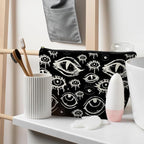 Goth Makeup Bag, Mystical Gothic Evil Eyes Witchy Cosmetic Bag Toiletry Bag for Women, Witch Stuff, Halloween Makeup Bag, Halloween Gifts for Women