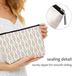 4 PCs Inspirational Tennis Makeup Bag: Accessory Gift Cosmetic Toiletry Bag - Player Graduation Birthday Gifts for Women Girls Tennis Lovers