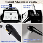 Professional Facial Steamer,vaporizador Facial Adjustable Height and Angle,More Steam, Hot Mist Facial Humidifier Atomizer for Spa Beauty, Home Use