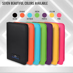 Leather 5 Scissor & Shear Storage Case for Hairstylist - Hairdresser -Scissor Holder Perfect for home-saloon use (Orange)