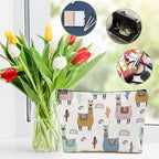 Llama Gifts Makeup Bag Cute Alpaca Cosmetic Bag Alpaca Llama Themed Gifts for Women Girls Friend Daughter Animal Lover Gifts Travel Organizer Zipper Pouch Graduation Birthday Friendship Gifts