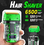 DSP Hair Clipper, Trimmer, Shaver Kits for Men Professional Barber Clipper and Trimmer Sets with Travel Case, Rechargeable, LED Display, Green