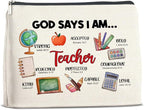 YeleY Cosmetic Case - Multipurpose Makeup Bag for Women - Waterproof Zipper Pouch - Bible Verses Design