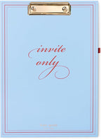 kate spade new york A4 Clipboard Folio with Low Profile Clip, Professional Padfolio Includes Lined Notepad, Pen Loop, and Pocket (Invite Only)
