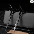 Patented Premium Hair Cutting Scissors & Thinning Shears - Professional Barber Scissors Kit for Women & Adults - Sharp Hair Shears for Hair Cutting & Thinning