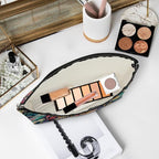 3pcs Colorful Flower Makeup Bag, Abstract Botanical Flower Cosmetic Bag, Christmas Wedding Anniversary Birthday Friendship Gifts for Women Girls Best Friends Sister Bestie Grandma Travel Toiletry Bag