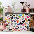 2PCS Cute Cartoon Mouse Print Makeup Bag Magic Cartoon Mouse Cosmetic Bag for Women Animal Lovers Gifts for Women Female Her Daughter Cousin Best Friend Bestie BFF Mothers Day Graduation Birthday