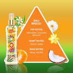 So…? Bali Breeze Body Mist - Perfume for Women with Tropical Aroma - Body Spray for Women with Coconut, Almond and Vanilla Notes - 6.9 oz