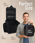 DD D&D Wanderlust D&D Hanging Travel Toiletry Bag for Men and Women – Cosmetics, Makeup and Toiletries Organizer Kit with 10 Compartments
