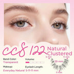 BEPHOLAN False Eyelashes With Tweezers- Ultra-thin False Lashes10 Pairs Eyelashes Pack Natural look Lash Strips Lightweight Lashes with Soft Clear Band(CCS122)