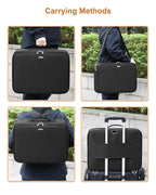 Relavel Extra Large Makeup Case with LED Mirror, Train Cosmetic Case with 4 Small Make Up Bag for Trip, Professional Makeup Organizer Storage with Detachable Dividers for Makeup Artists, Hairstylist