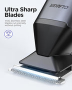 GLAKER Beard Trimmer for Men,Cordless Hair Trimmer,Electric Razor with Interchangeable Magnetic Attachments for Hair Body Facial Trimming,6 in 1 Men Gromming Kit with Storage Bag and Beard Bib Apron