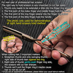 6 Inch Hair Thinning Scissors Hair Shears Professional Barber Scissors 440C Convex Edge KINSARO for Hairdresser Barbershop or Home Use