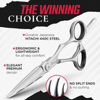 Fagaci Professional Hair Cutting Scissors 6” Japanese Steel for Ultra-Precise Cuts, Razor Sharp Blades Hair Scissors for Women & Men, Extreme Durability Hair Shears, Hair Cutting Barber Scissors