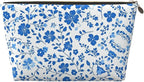 Womens Leather Makeup Bag Cosmetic Bag Travel Toiletry Bags Make Up Bags for Women Adult (Colorful Butterfly-1)