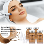 TRESSON BB Facial Glow Serum Starter Kit Hyaluronic Acid Essence Foundation Skin Care Kit 0.27oz 12 Vials, Combined With Niacinamide and Peptides To Skin Tone Anti-Aging Foundation Light Rose