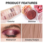 Single Cream Nude Brown Matte Eyeshadow Palette Makeup, Natural Single Mini Instant Holographic Eyeshadow For Women, Sombras Crema Para Ojos, Talc, Paraben & Cruelty Free, R03