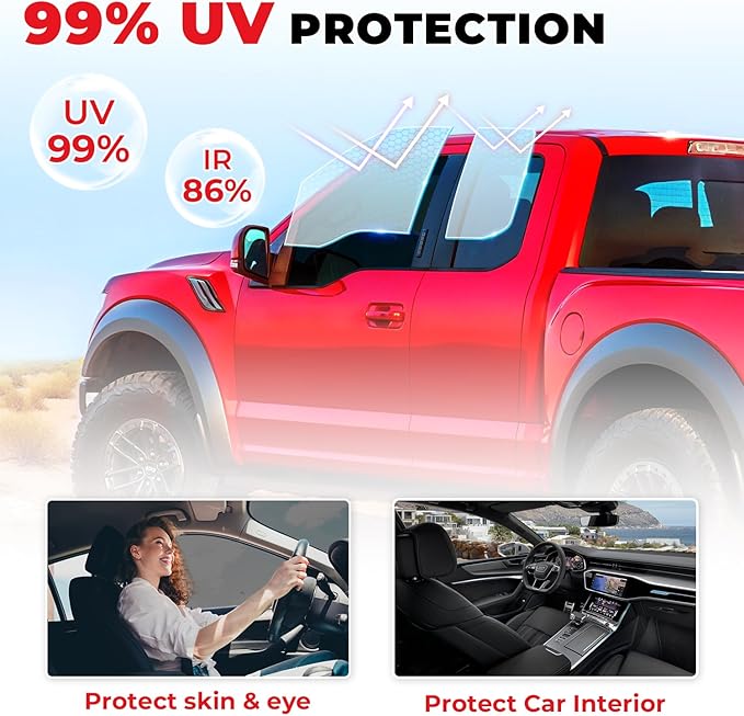 Car Window Tint Film-5% VLT Premium Cabon Tinting Roll | 36IN x 25FT| UV Shielding| Heat Resistance| Enhanced Privacy| Scratch Resistant| Professional Quality Window Tint Film for Auto
