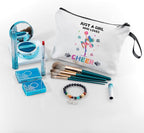 Cheer Makeup Bag, Multicolour, Cheerleader Gift, Travel Organizer