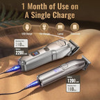 Jack & Rose Clippers and Trimmers Set, Cordless Hair Clippers for Men, Barber Clippers Set