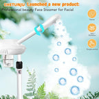 Professional Facial Steamer for Atomization Humidifier Atomizer, Adjustable Height and Angle, Face Steamer Clean Skin Firming Pores and Moisturizing Suitable for a Beauty, Spa, at Home