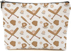 Cute Baseball Mom Makeup Bag - Baseball Coach Travel Accessories - Mothers Day, Christmas, Birthday & Retirement Gift Ideas