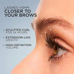 L'Oreal Paris Extensionist Mascara, Lengthening, Volumizing, and Curling Formula For a Lash Extension Eye Makeup Look, Washable True Brown