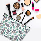 Small Makeup Bag for Purse Cute Canvas Waterproof Cosmetic Bags for Women Zipper Travel Toiletry Pouch-Koala Makeup Bags