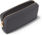 Embla Makeup Bag Travel Cosmetics Pouch and Toiletry Bag, Nylon Zipper Pouch Purse, Cute Make Up Organizer Storage Tote for Women Girls, Waterproof Travel Skincare Case, Small Makeup Bags, Grey